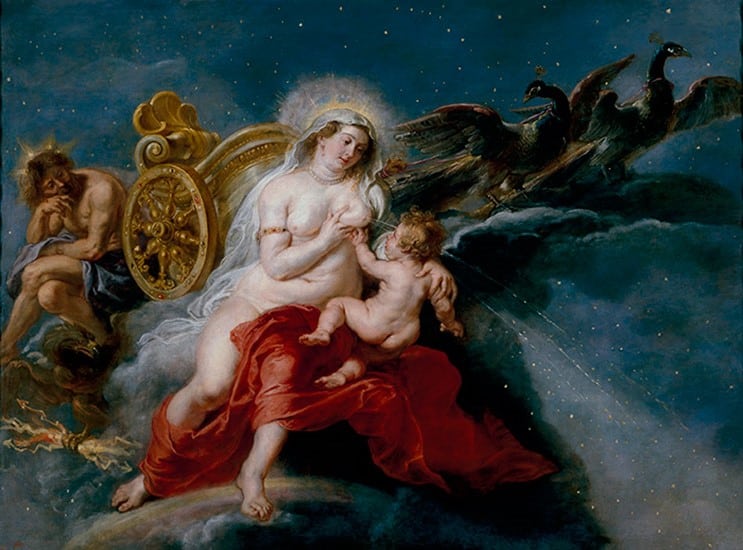 Pedro Pablo Rubens: “El nacimiento de la Vía Láctea” (1636-38).